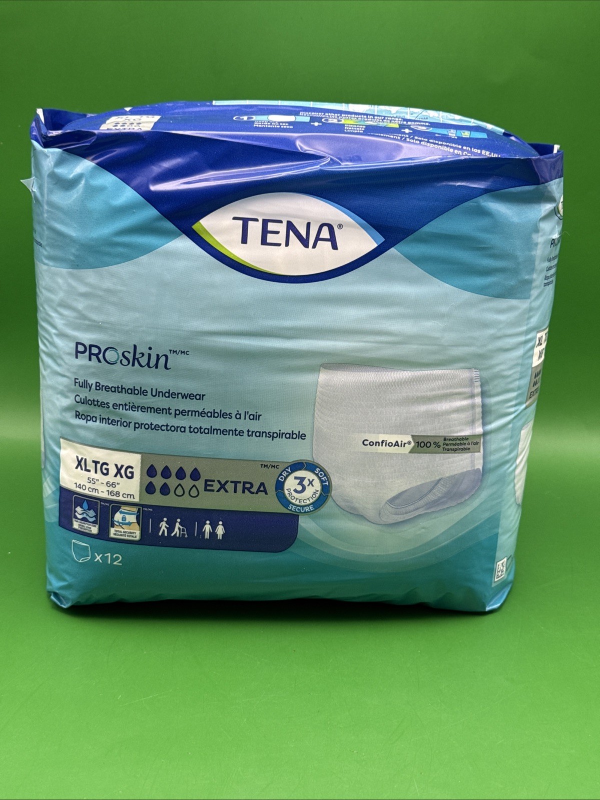 Tena Proskin XL TG XG Extra 12 fully breathable underwear