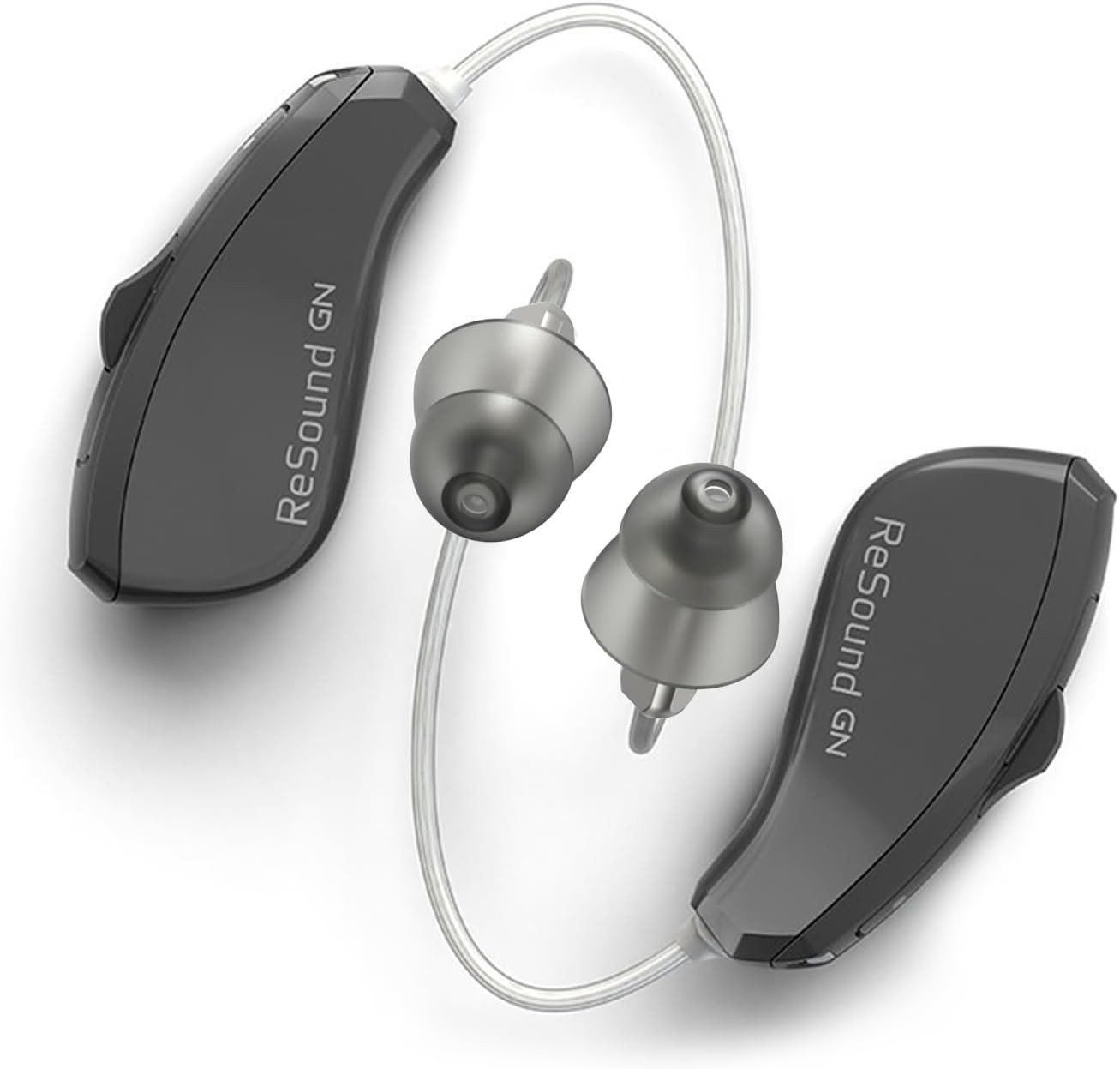 Resound Compatible Hearing Aid Domes Smoky Power Dome Ear Tips Replacement (Tria