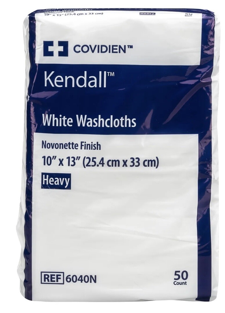 (100) Covidien Kendall Excilon Adult Washcloth Wipes Novonette 10 X 13″ 6040N
