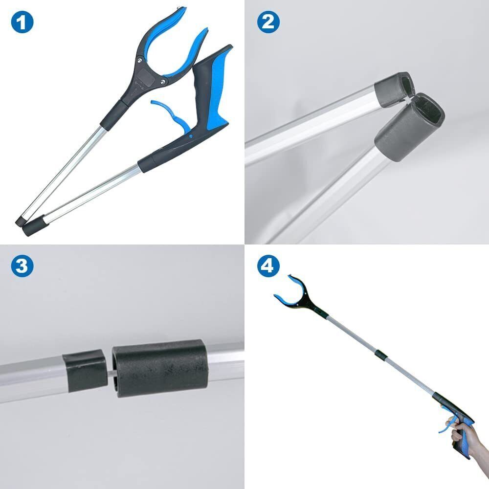 2 Pcs 32 Inch Heavy Duty Grab Industrial Pickup Stick Hand Reach Trash Reach