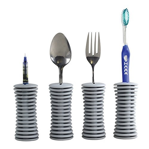 Maddak Ableware Grey Plastic Universal Built Up Handle – 3 5/8″L x 1 5/8″Dia