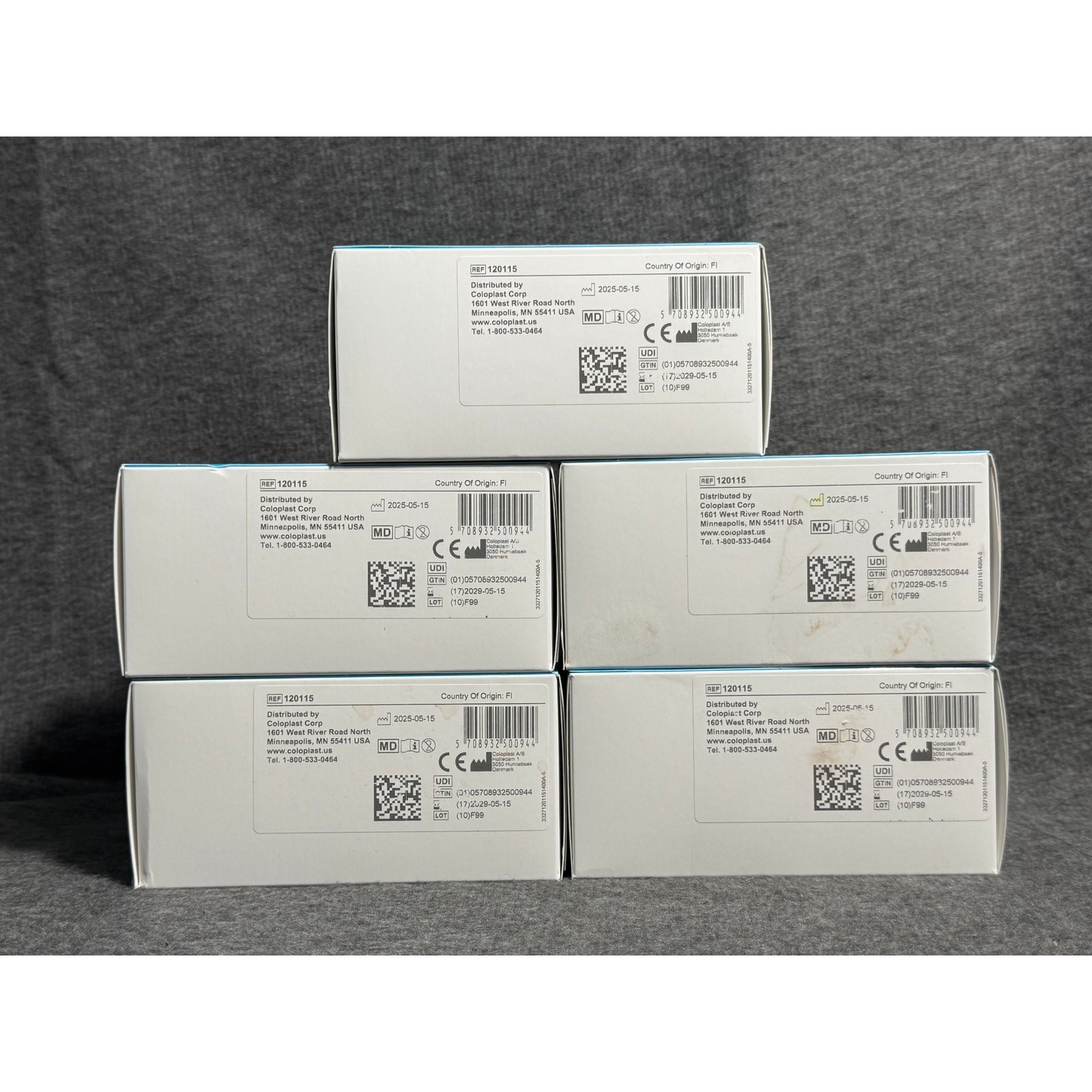 5 BOXES Coloplast Brava Adhesive Remover Wipes 30 each Box – 150 Wipes Total