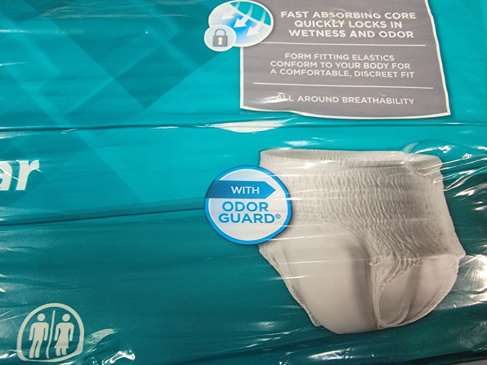 Rely Adult Diapers Medium Adult 34″-46″ Pull up Underwear 25 Ct per pk, lot of 2