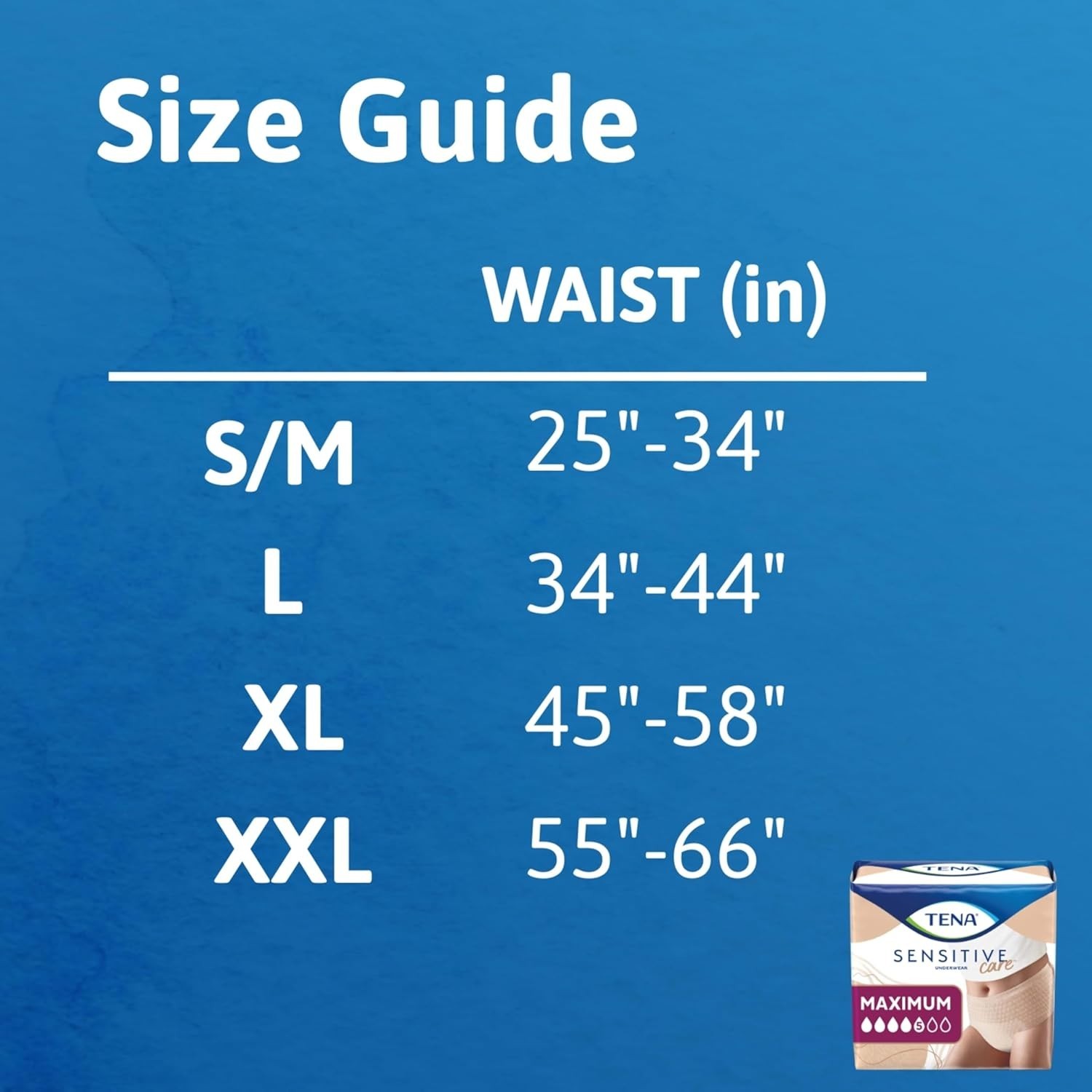 Tena Sensitive Care Adult Incontinence Underwear for Women Maximum L 80count