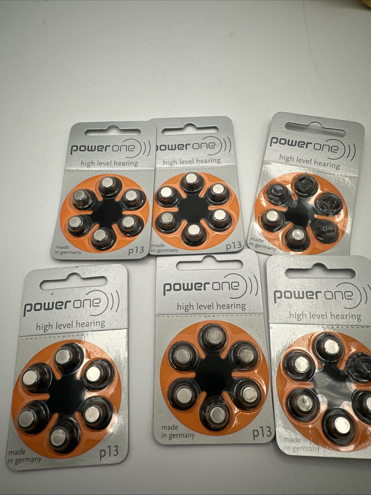 Power One – MERCURY FREE – PR48 P13 Hearing Aid Batteries (31 Pack) EXP 8/15