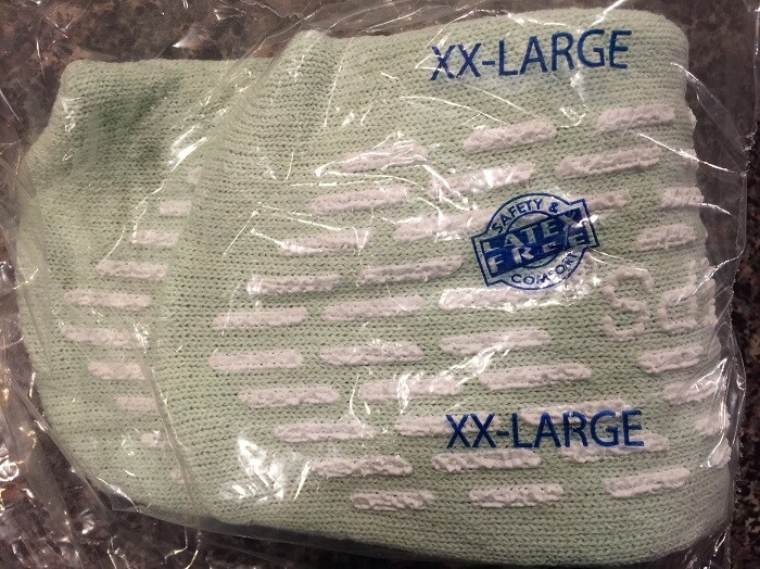 HOSPITAL SOCKS – 2 PAIRS – Non-Slip Gripper – Non Skid – 5 Sizes – FREE US SHIP