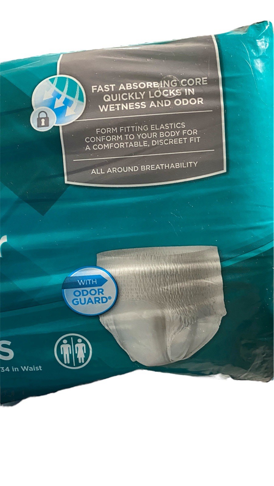 Rely Incontinence Briefs Maximum Underwear Small Size 20″ To 34″ Waist 20 Pack