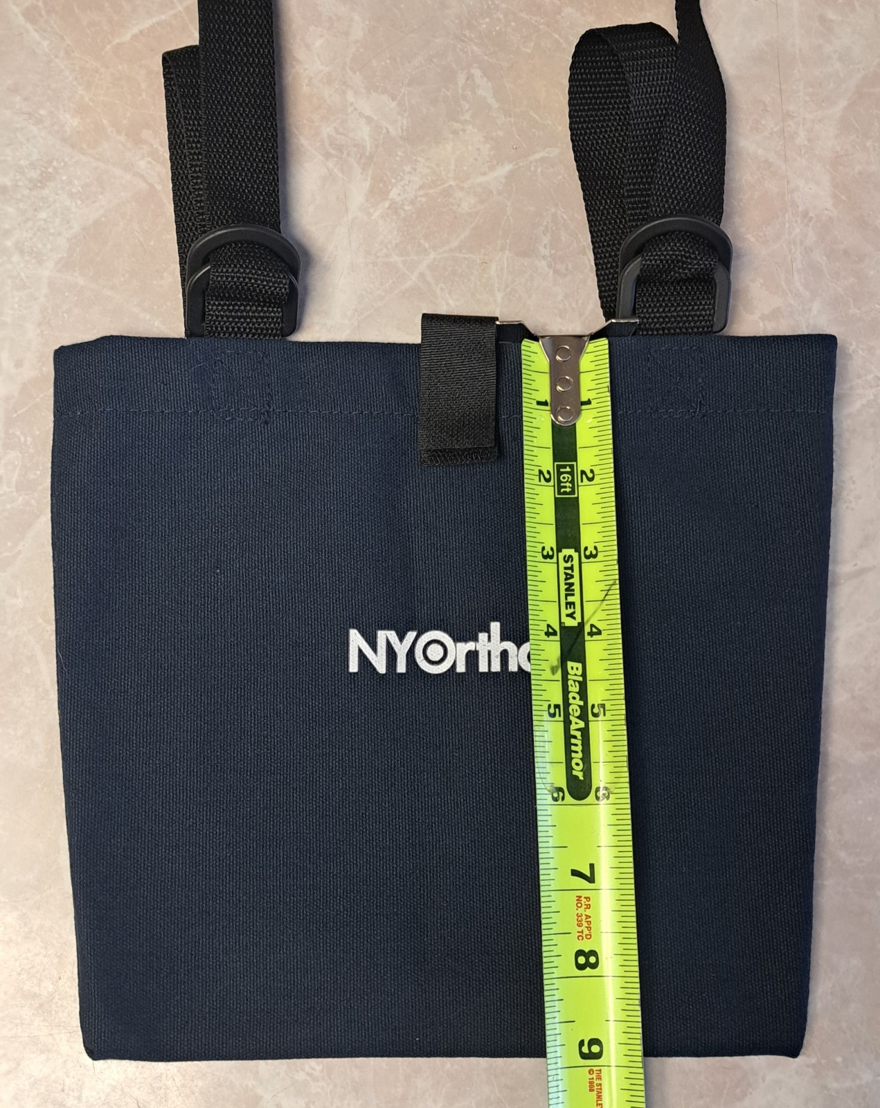 NYOrtho 9549 Urine Drainage Bag Holder Cover Blue Washable For Wheelchair/Bed
