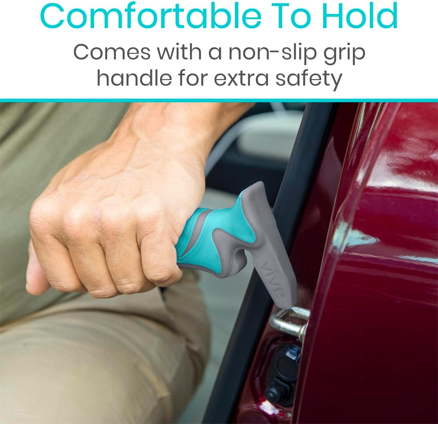 Car Assist Handle for Easy Exit – Non-slip Grip, Lightweight up to 300 lbs