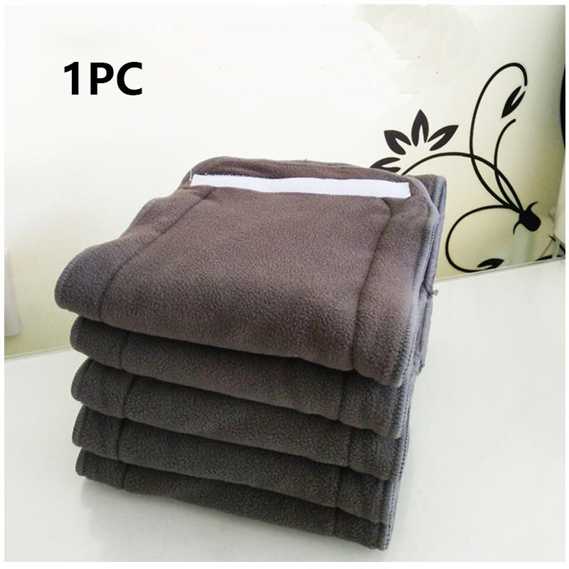 1x Adult Cloth Diaper Natural Bamboo Charcoal Nappy Liners Reusable 4 Layers Kit