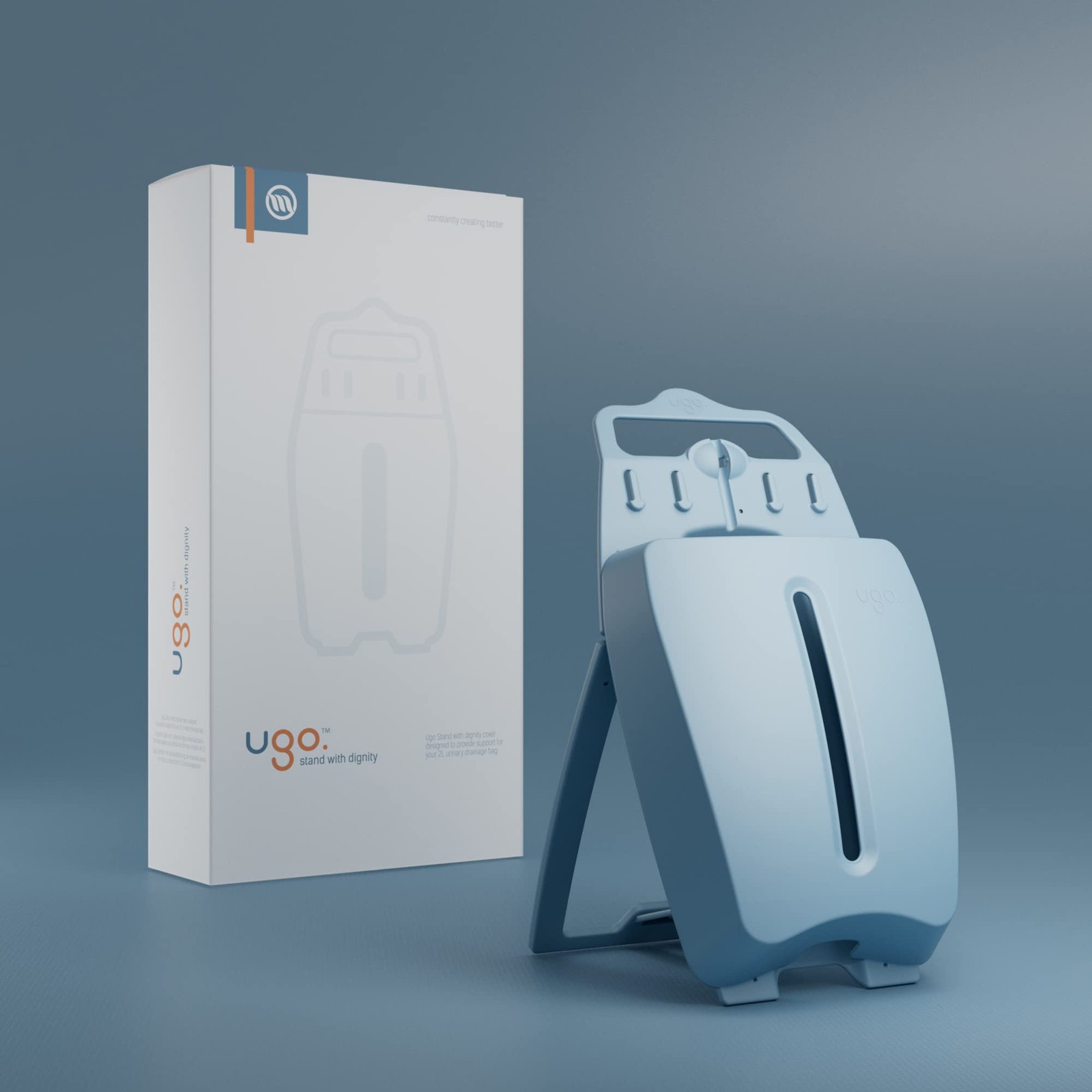 with Dignity Thoughtful Freestanding Night Bag Holder – Catheter Drainage Night