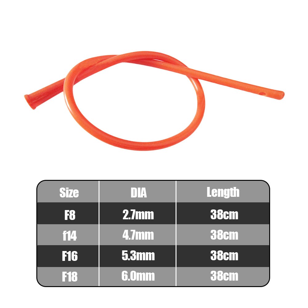 20 Pcs Disposable Red Catheter Urine Medical Sterilization Latex Foley Catheter