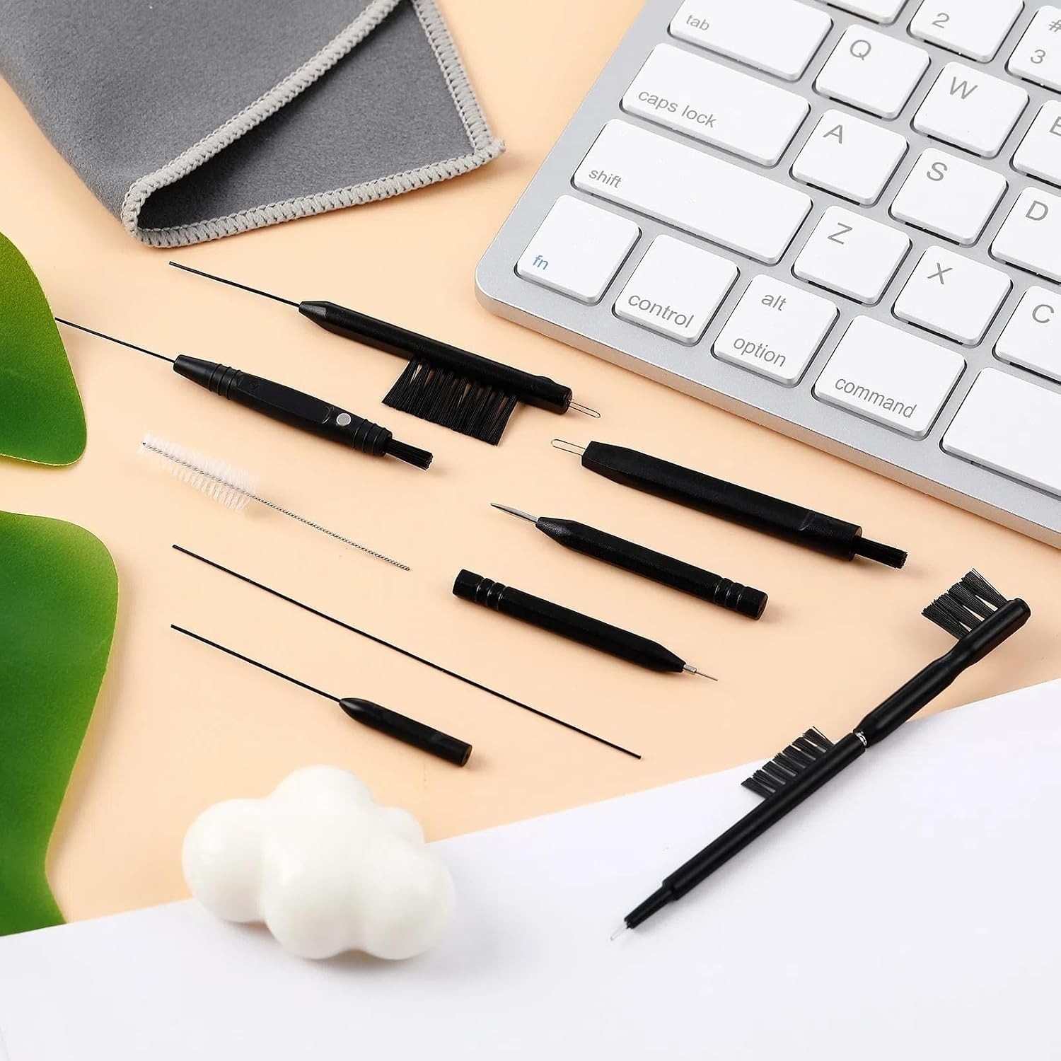 Hearing Aid Cleaning Kit – 12 Tools Including Magnet & Pouch for Easy Use