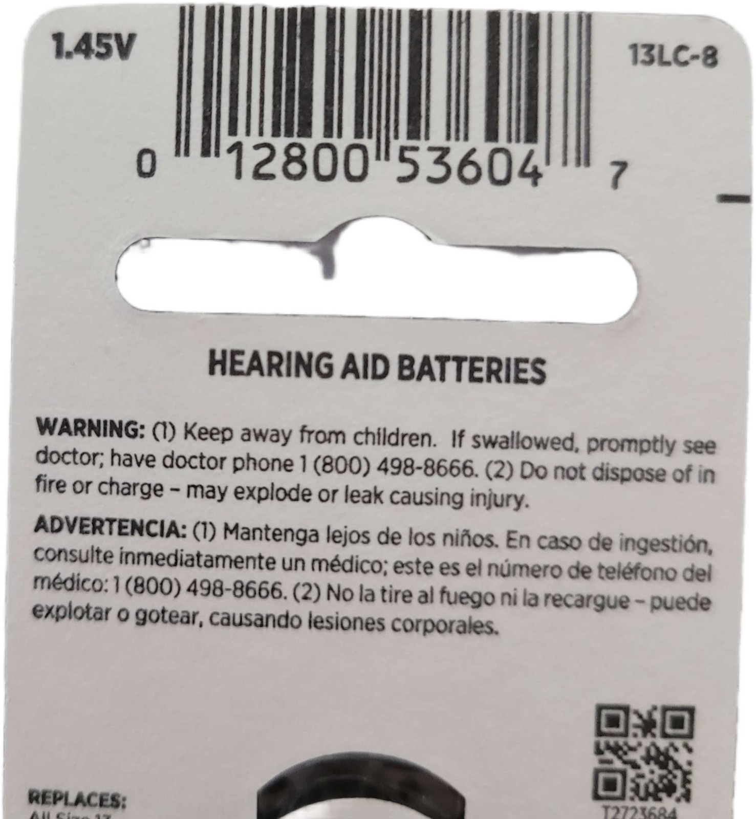 Rayovac Size 13 Loud N’ Clear Hearing Aid Zinc Air Batteries 8 Pack Lot of 9