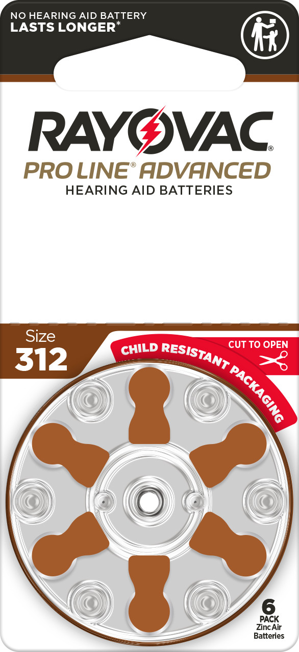 Rayovac Proline Advanced Mercury-Free Hearing Aid Batteries, Box – 48 Batteries