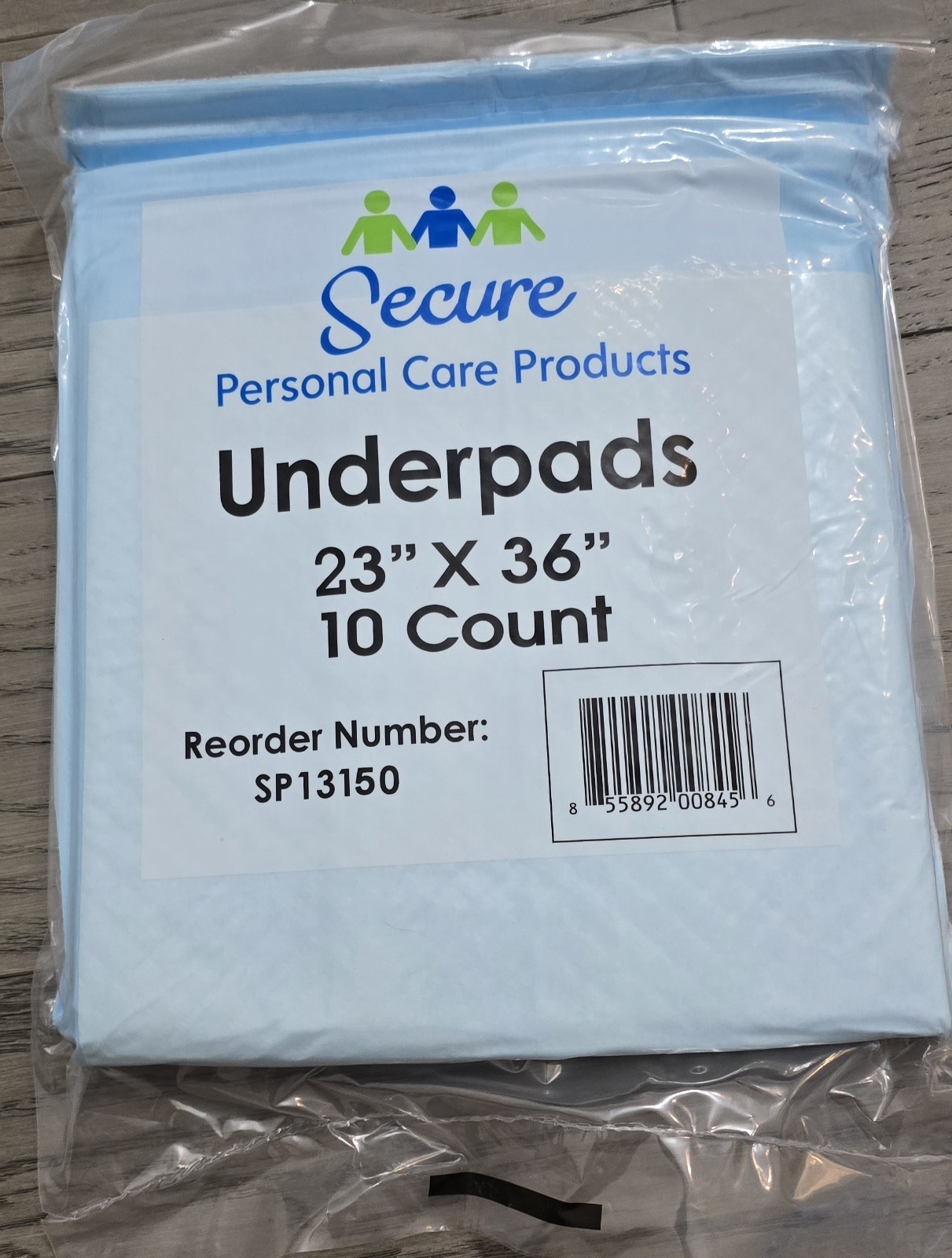 Secure Personal Care Products Underpads 2 packs of 10 Count Disposable Bed Pads