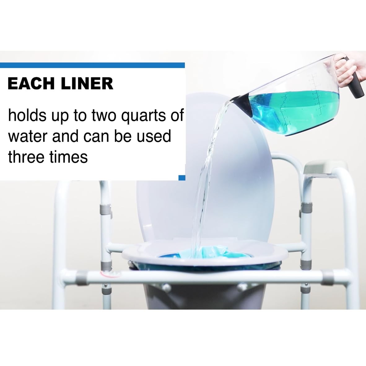 Commode Liners, 42 Liners Fits Most Commodes, With Absorbent Powder, Holds 2…