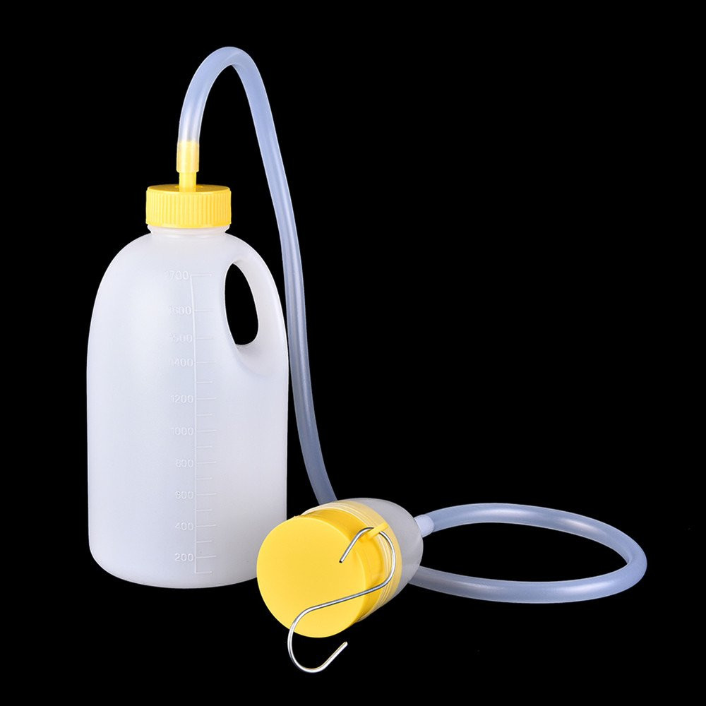 Male Travel Urinal Bottle, YUMSUM Men’s Urine Collector with Hose