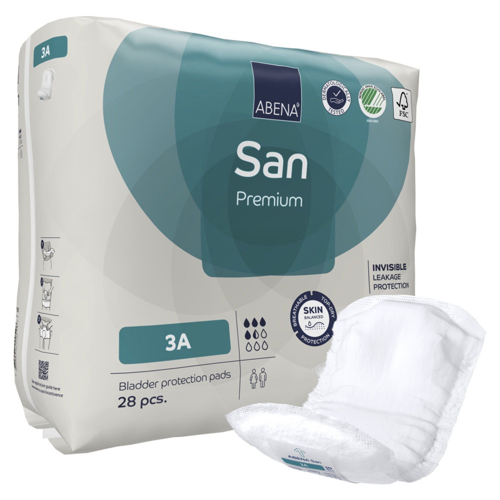 Abena San Premium Bladder Protection Pads, Size 3A (CS/196)