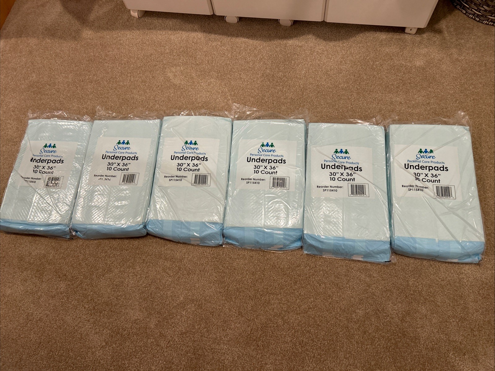 Secure Underpads Personal Care Products 30”x36” Disposal Underpads(90 Ct)