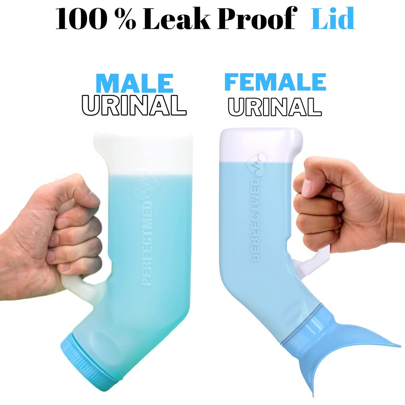 Female Urinal Spill Proof 32 oz (2 Pack)- for Women & Men – Pack of 2