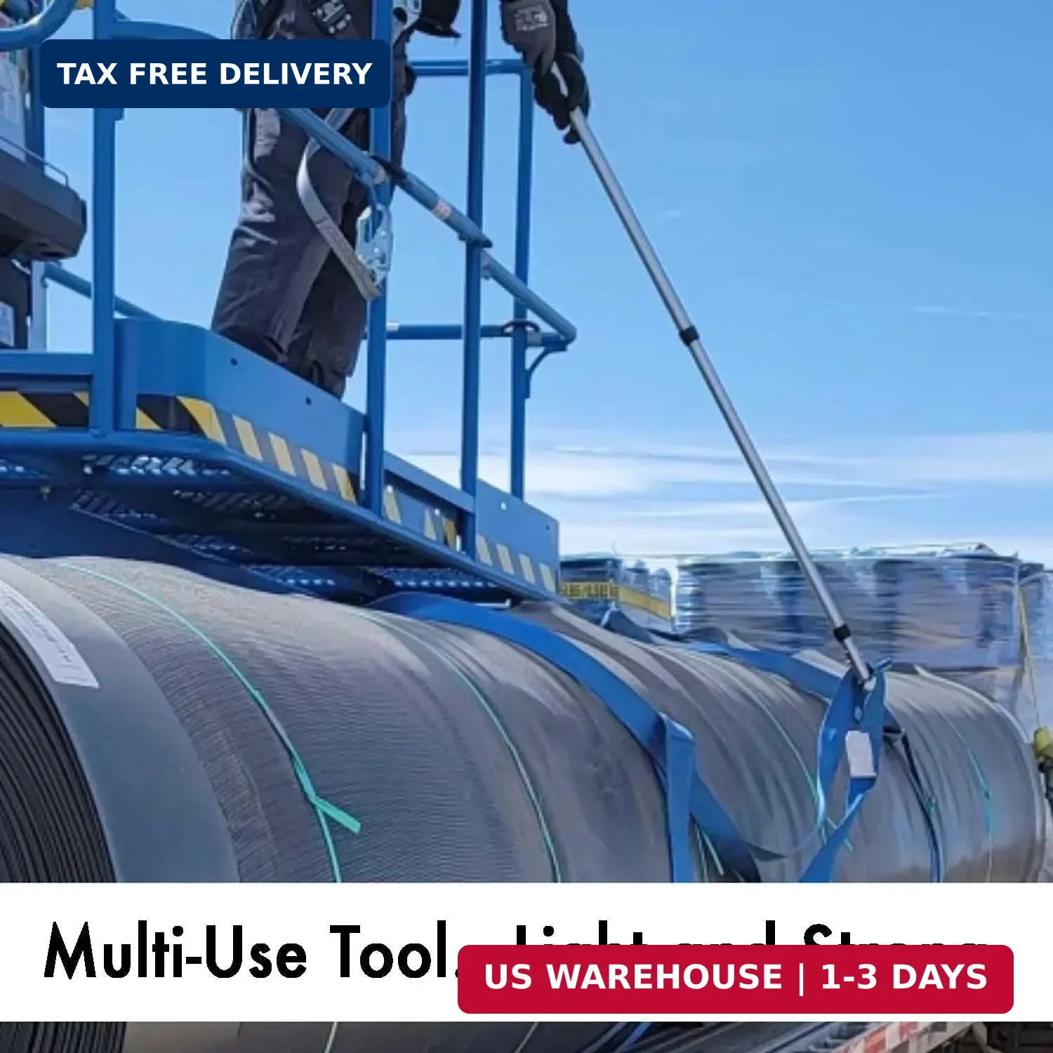 GRAB-IT 6 ft Truck Cargo Retriever | Heavy Duty Grabber Reach Tool – 110 Pound P