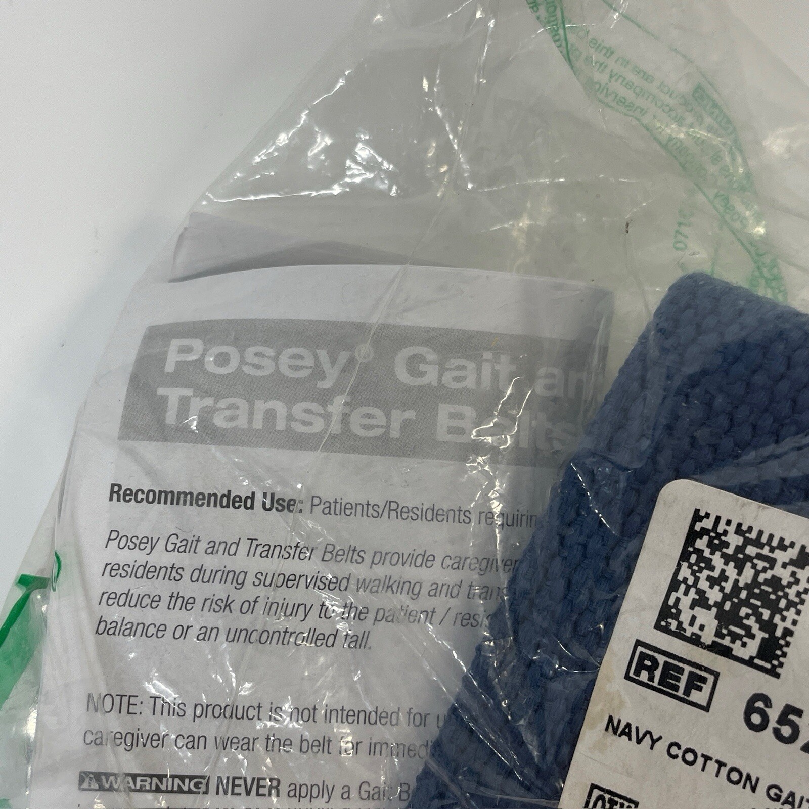 Posey 6528 Navy Blue Hospital Nursing Lift Transfer Gait Belt -51-54″ NEW