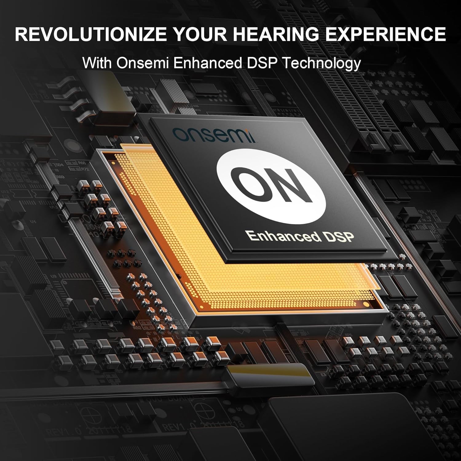 Bluetooth APP Control Rechargeable Hearing Aids For Seniors With Noise Reduction