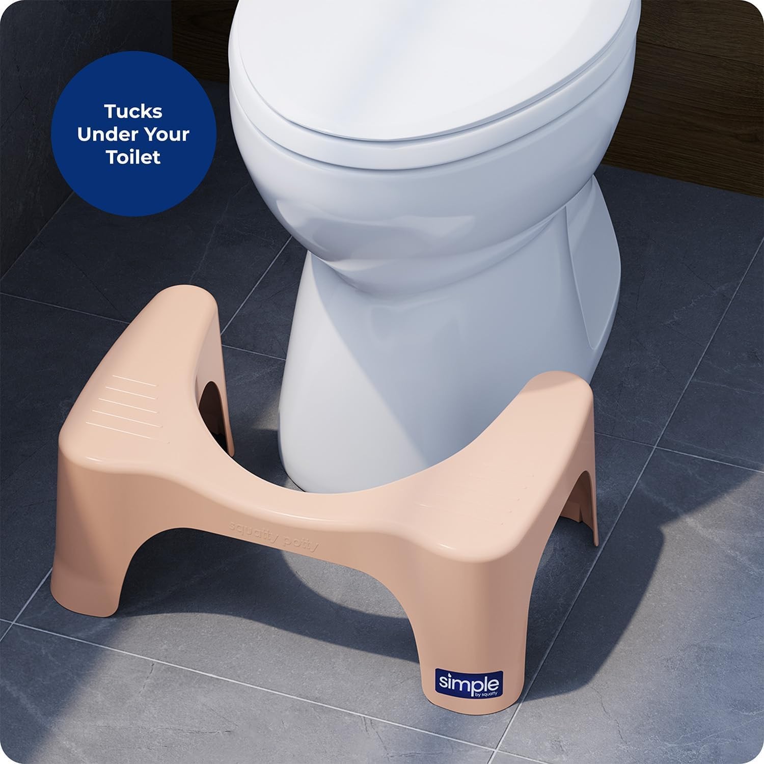 Squatty Potty Simple Bathroom Toilet Stool Peach 7 Ergonomic Stool