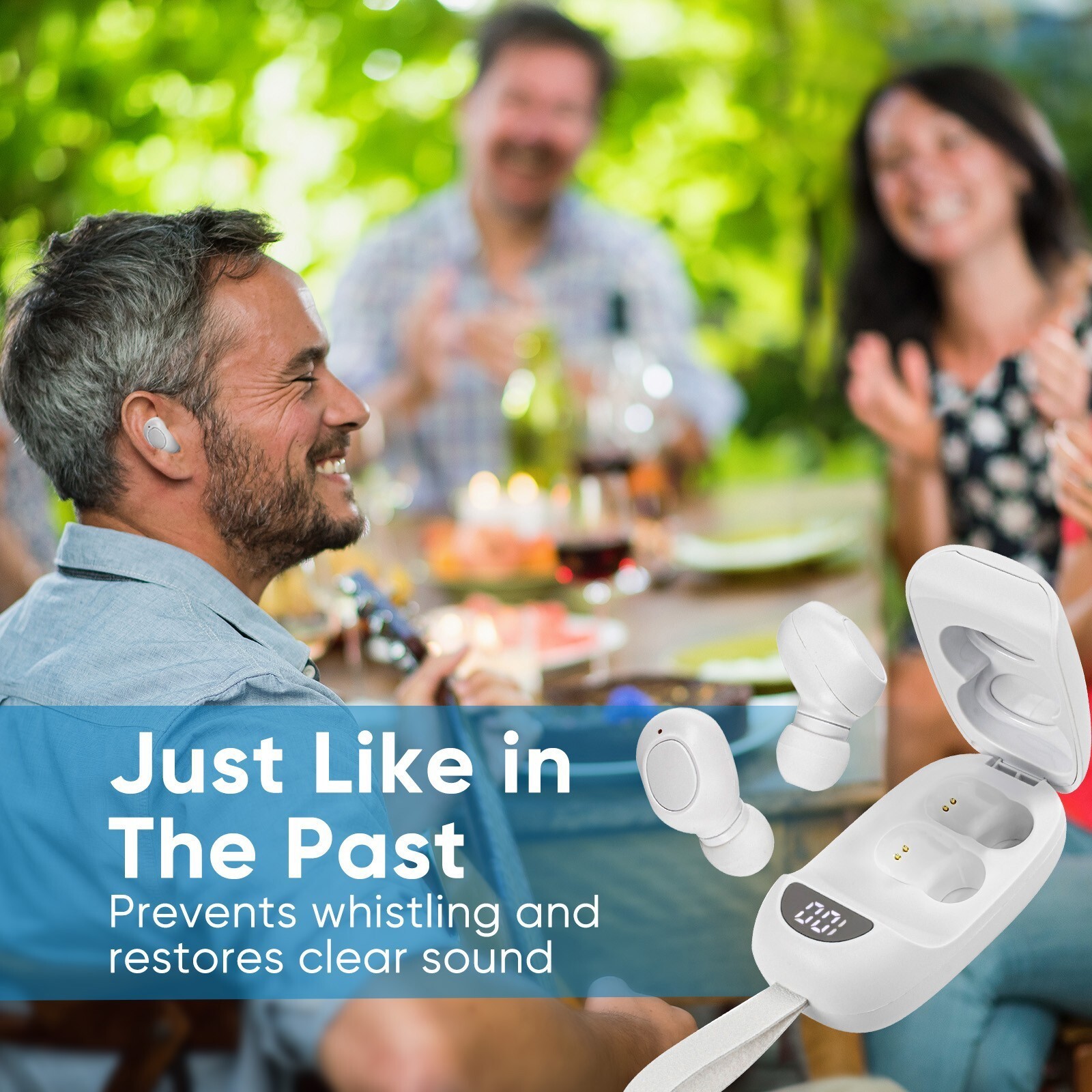 ZR-M95 Rechargeable Hearing Aids, 15 Hours/Charge, w/Noise Cancellation