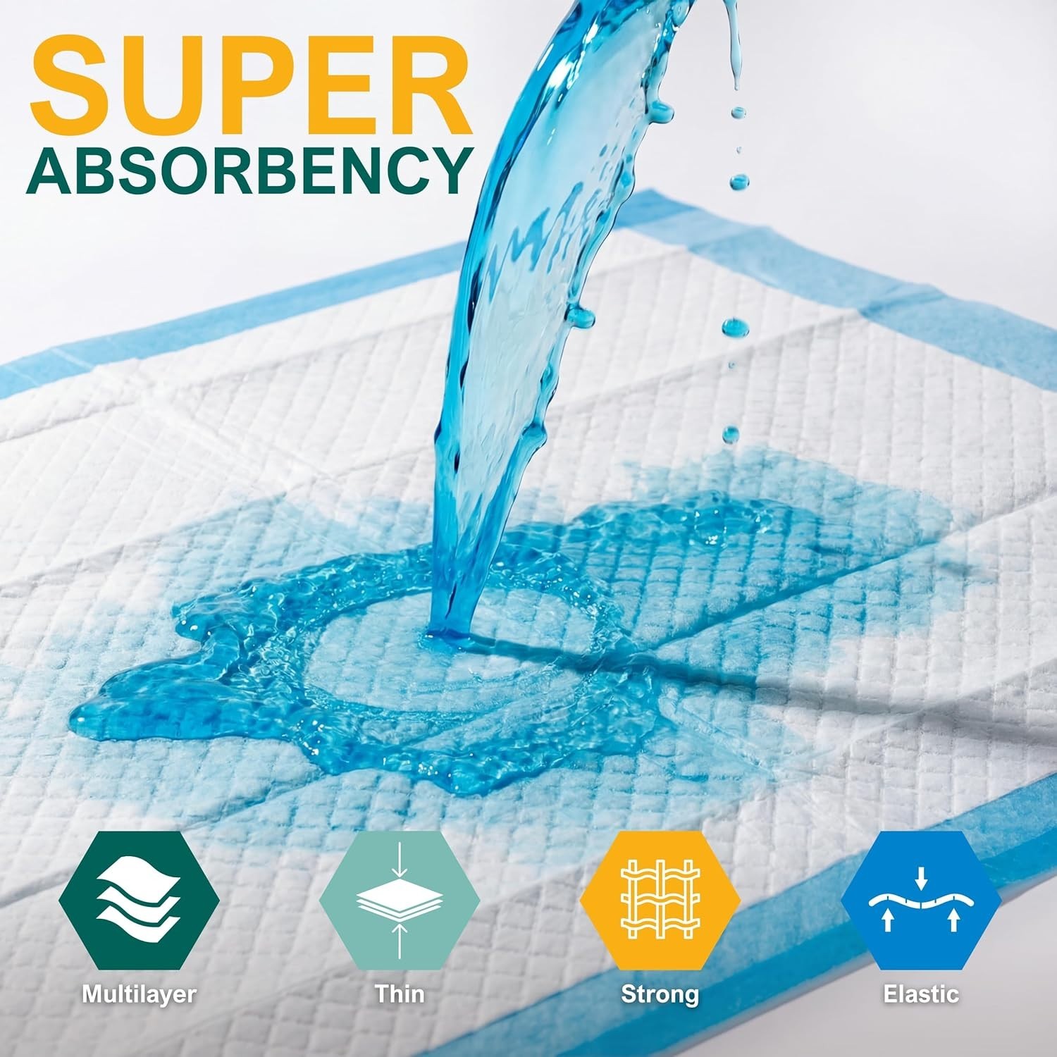 Comfortable 23×36 Disposable Bed Pads – 50 Count for Easy Clean-Up & Safety