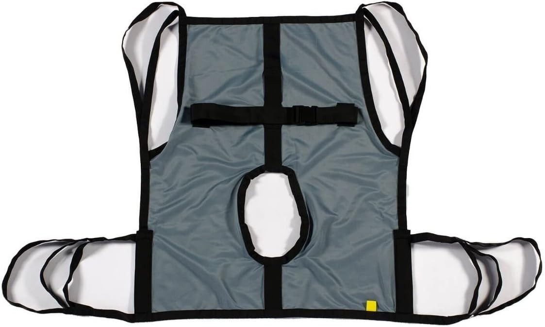 One Piece Patient Lift Sling with Positioning Strap, Comfy Polyester Mesh Fab…
