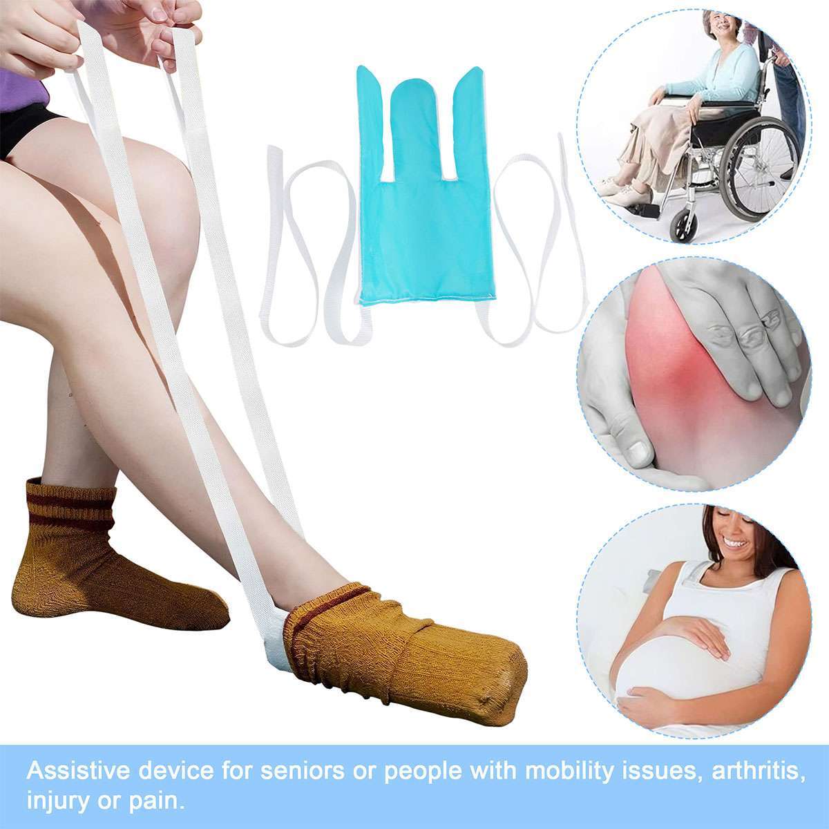 Sock Aid Stocking Aid Foot Socks Putting Assist Disability Dressing Helper Tool