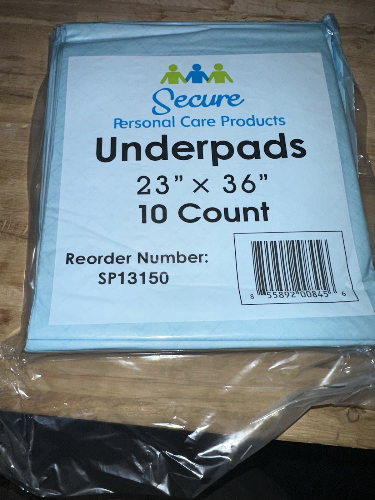 Secure Personal Care Products SP13150, TotalDry™ Underpad, 10 Count