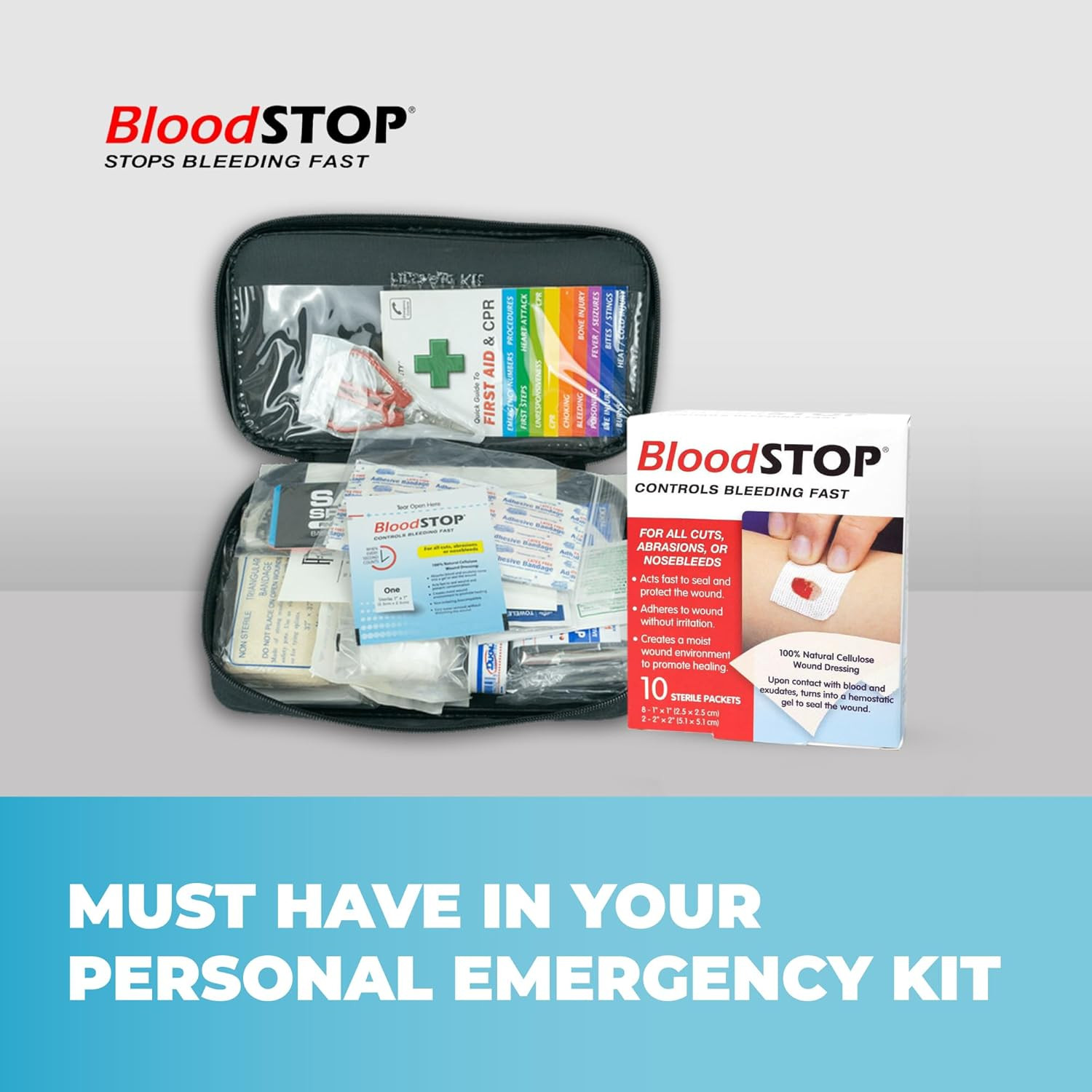 -Hemostatic Dressing: Controls Bleeding Fast, Natural, Plant-Based Wound Dressin