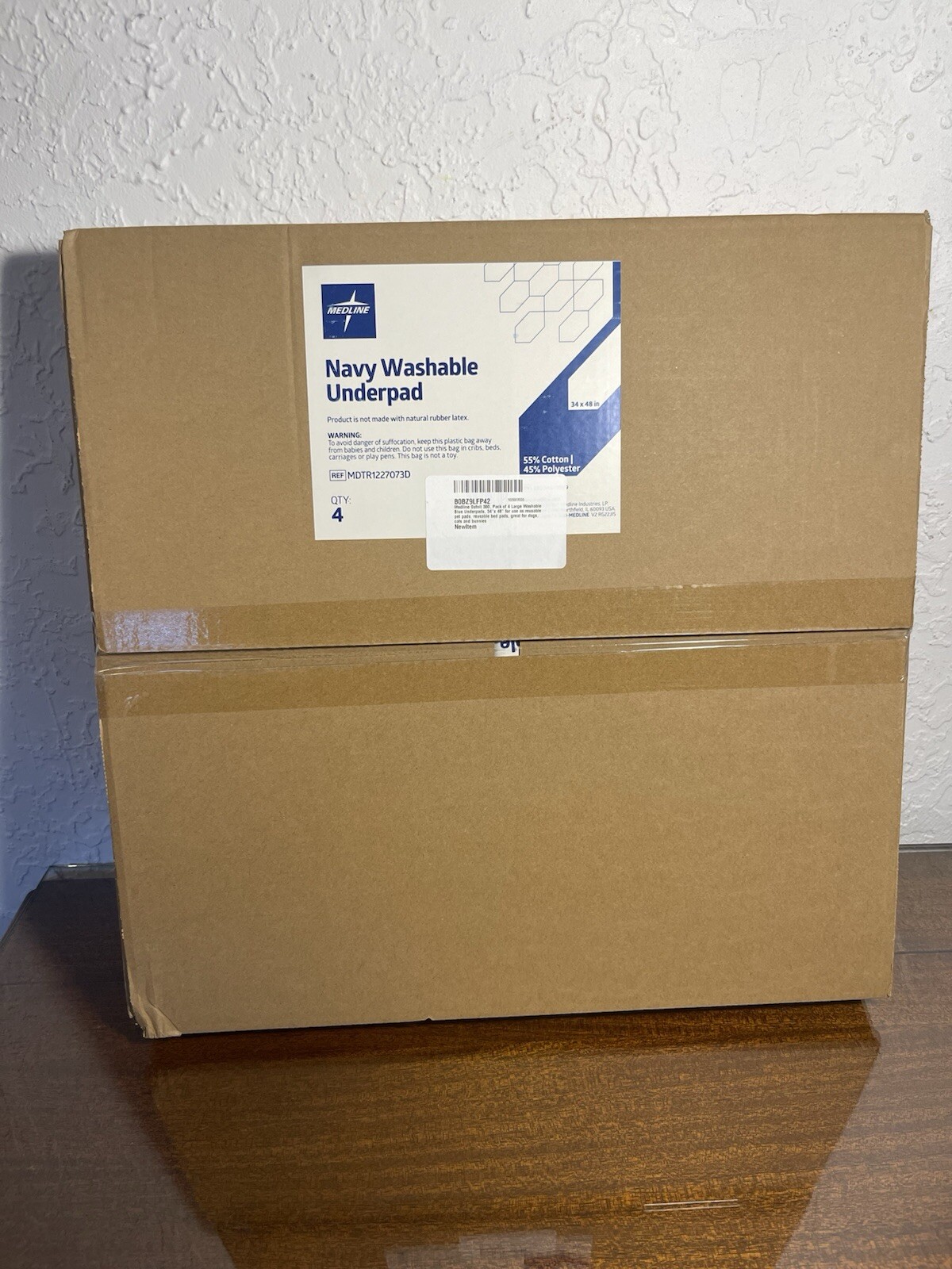 NEW Medline 36 X 48 Navy Washable Blue Underpads 4 Pack Sofnit 300 NEW IN BOX