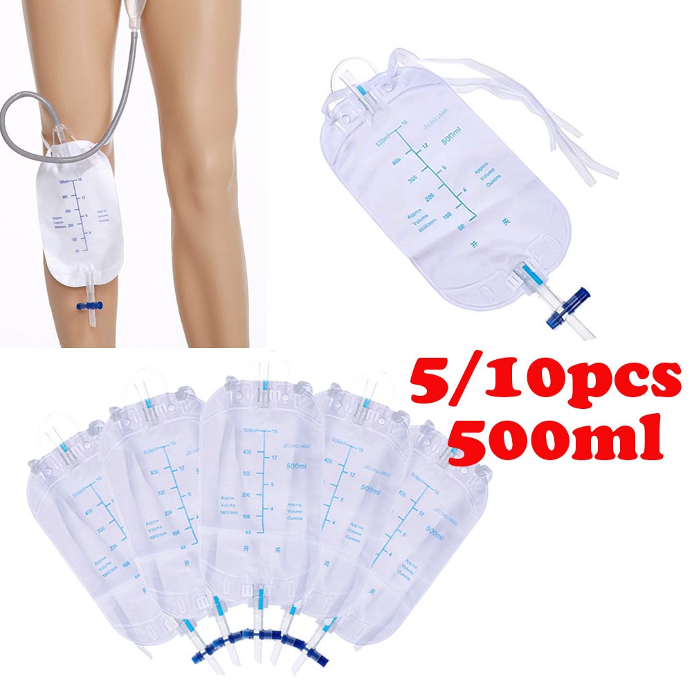 5/10x Catheter Urine Bag Urine for Men Type Patient Postoperation Drainage Baby