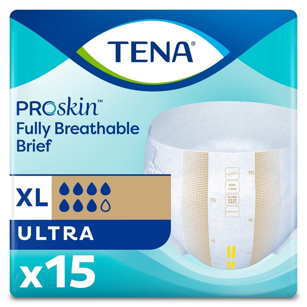(2 Packs of 15) Tena 68010 Ultra Extra Large Briefs-Moderate/Heavy (30pcs)