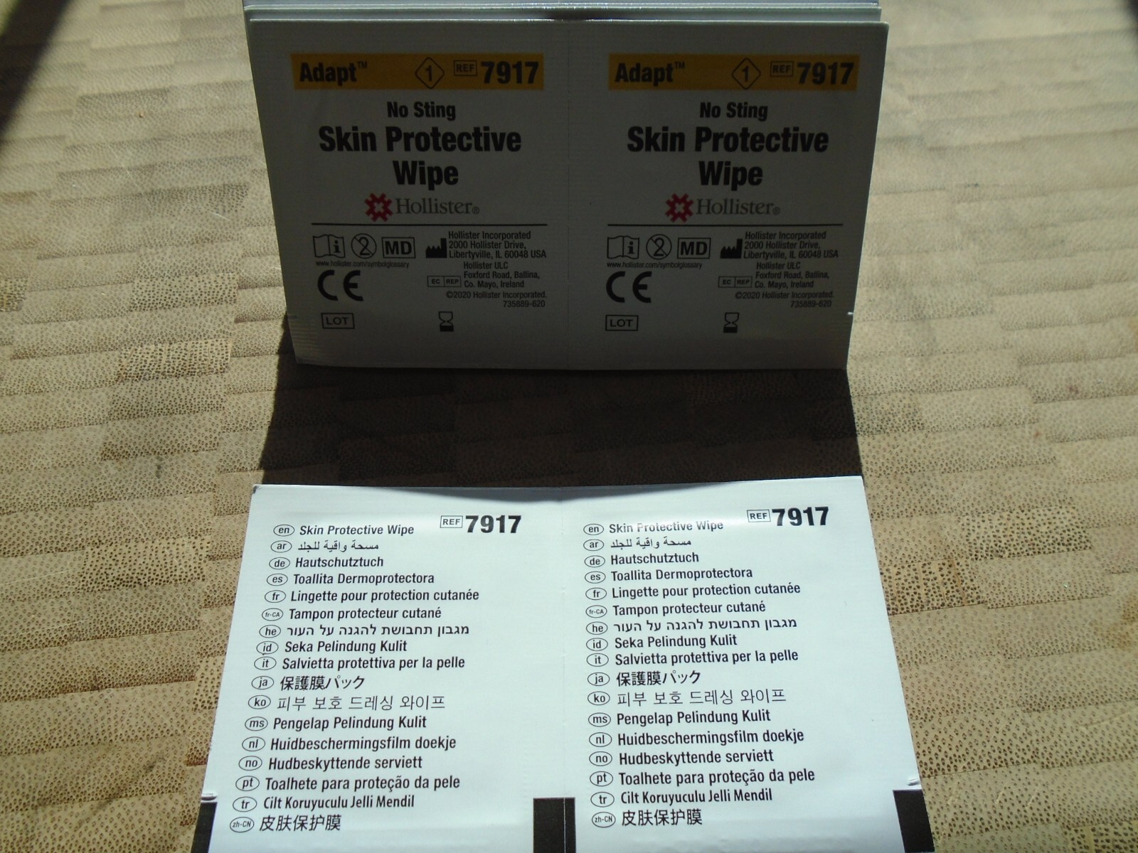 98 Hollister Adapt 7917 No Sting Skin Protective Wipes Exp 2024