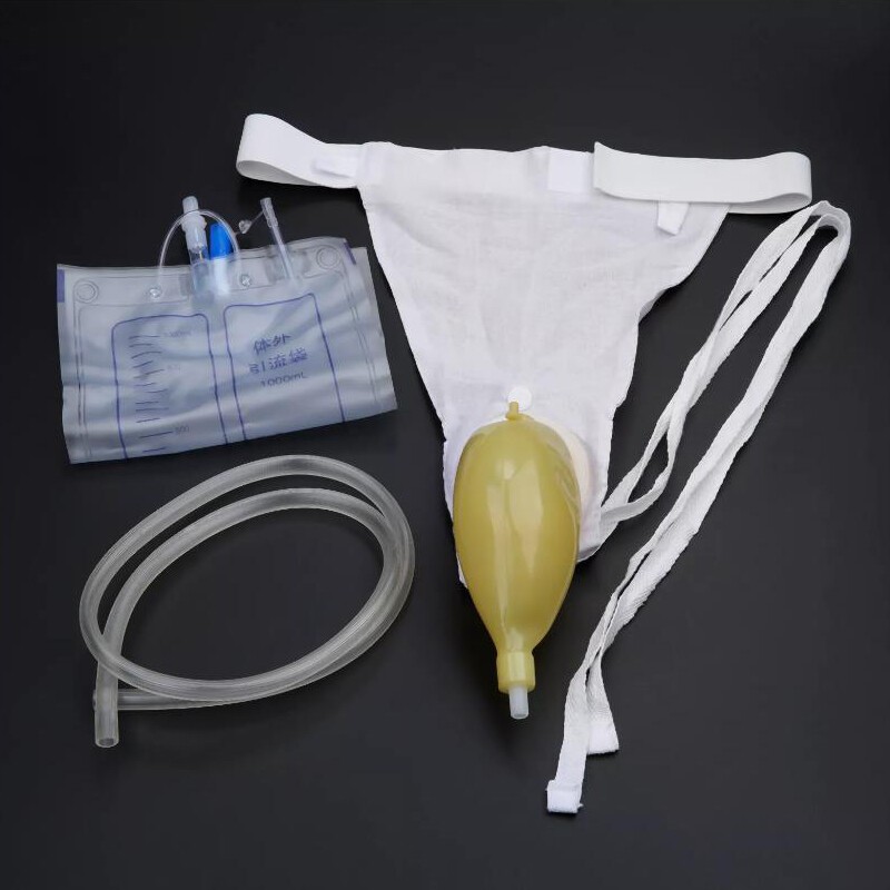 US Wearable Urinal Bag Silicone Urine Catheter Portable External Urine Collector