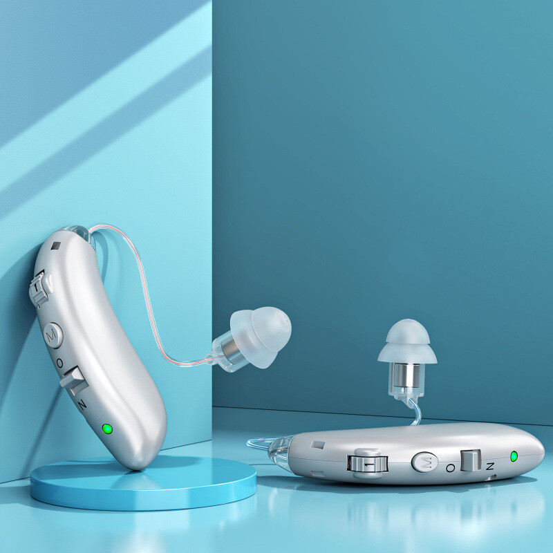 Wireless invisible deafness ear back invisible sound amplifier for the elderly