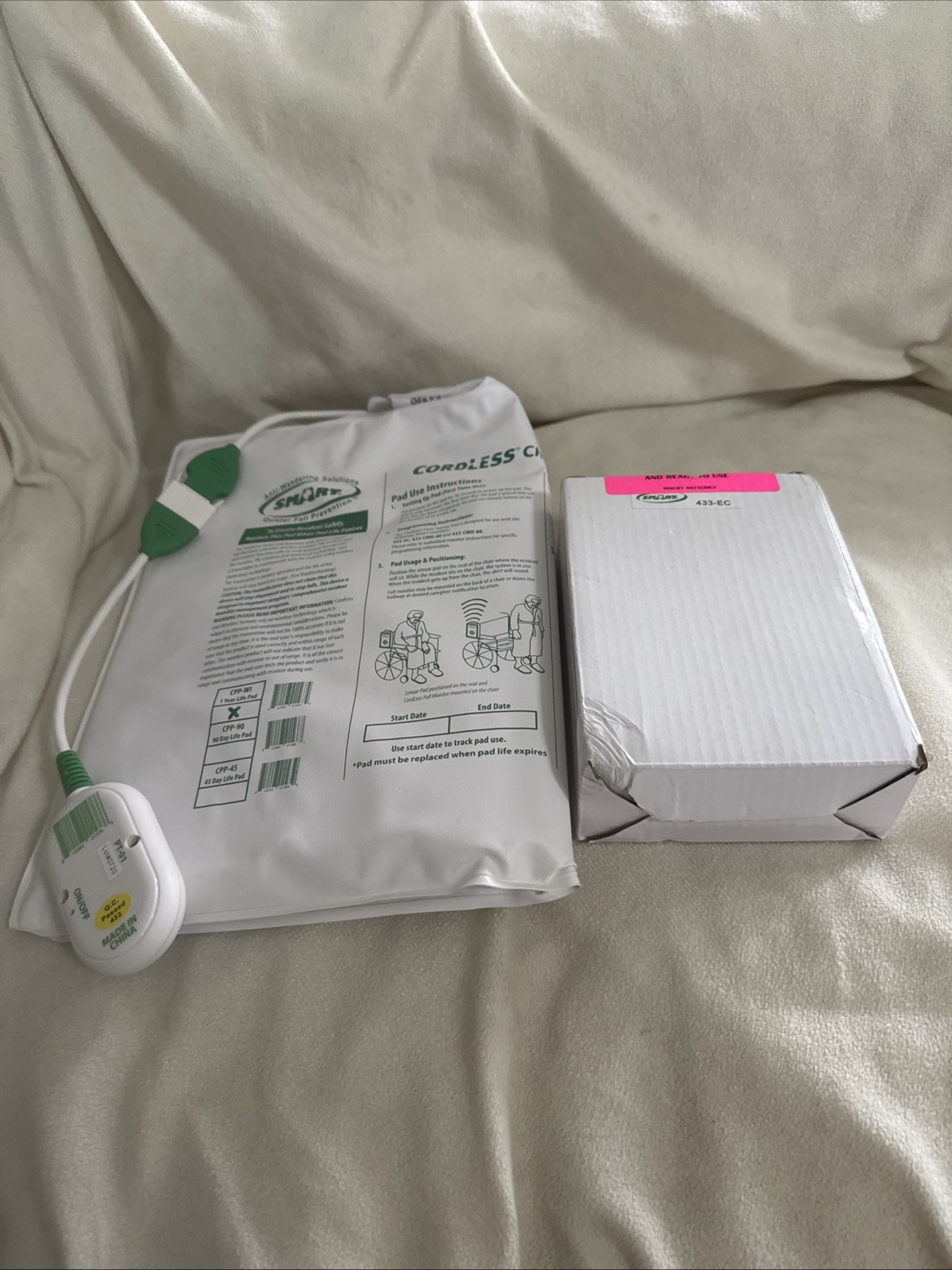 Wireless Pager – No Alarm Noise in Patient’s Room & Cordless Shair Sensor Pad