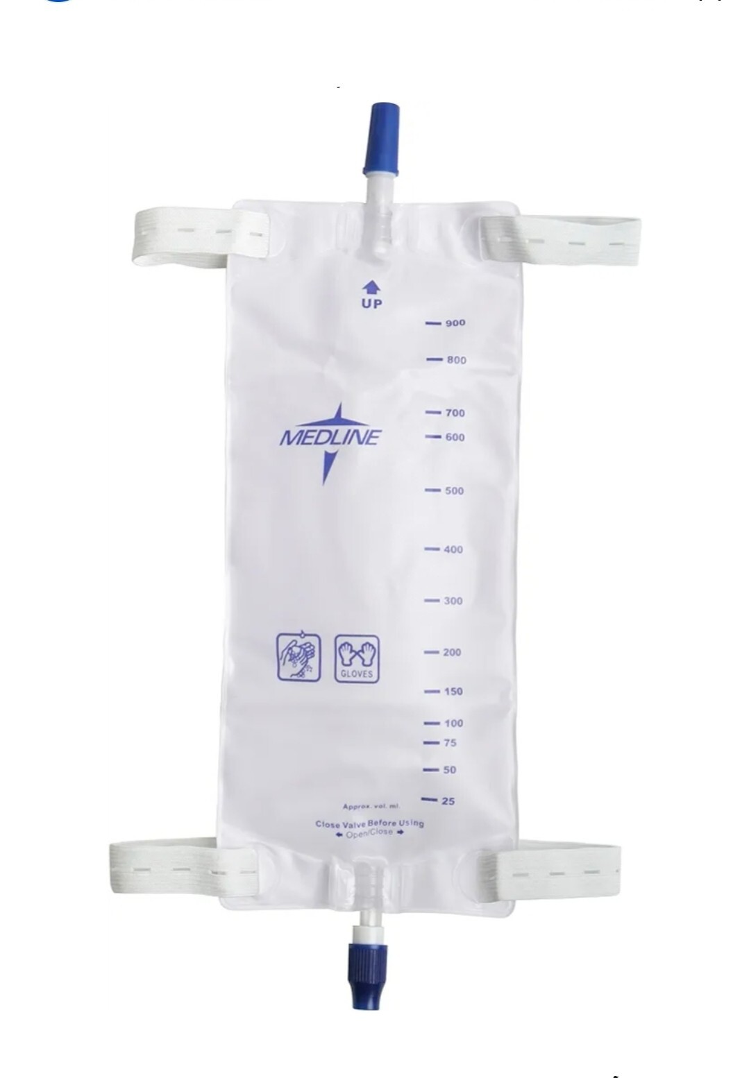 Medline DYND12578 Large Leg Bags with Twist Valve, 32 oz (Pack of 48) Only 47*