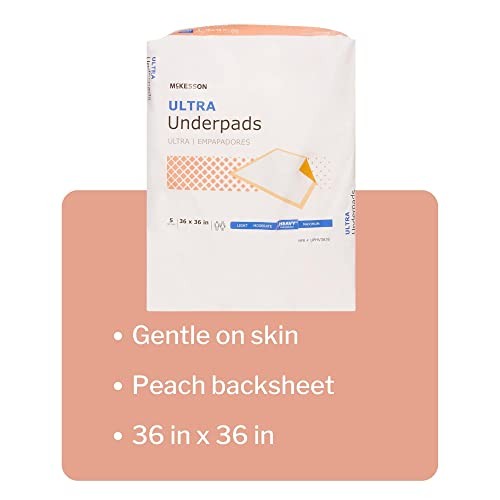 McKesson Underpads 36″x36″ 50ct, Heavy Absorbency Bed Pads