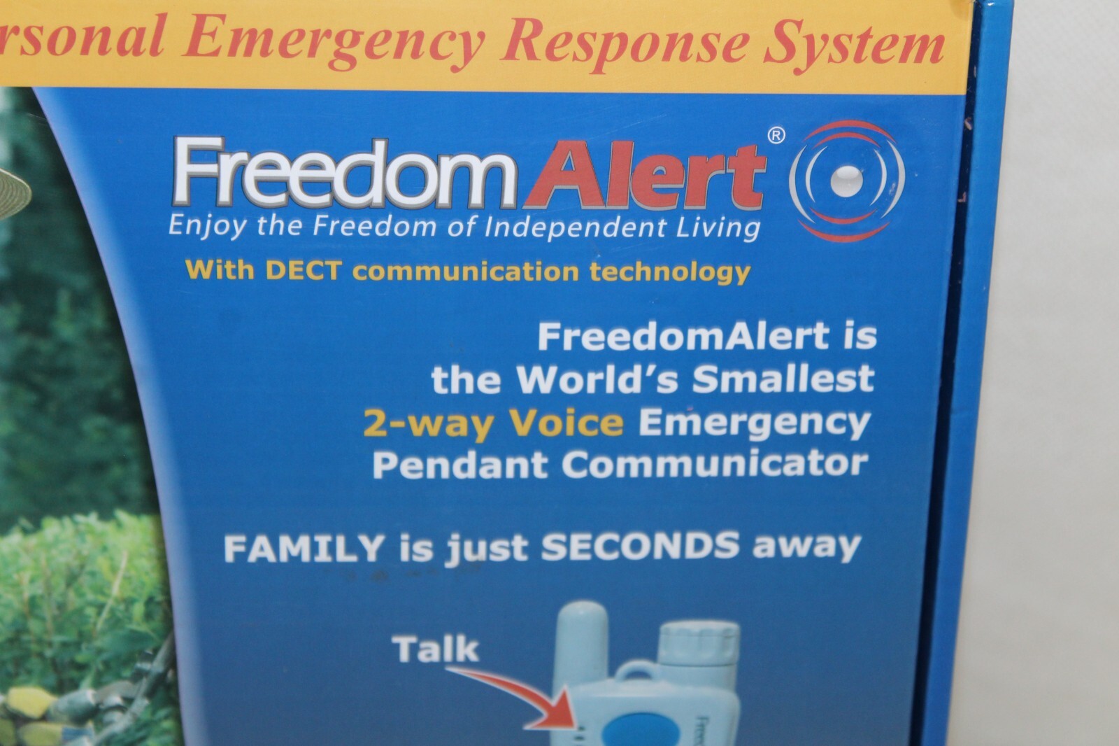 LogicMark Freedom Alert 35511 2-Way Voice Emergency Pendant Communicator