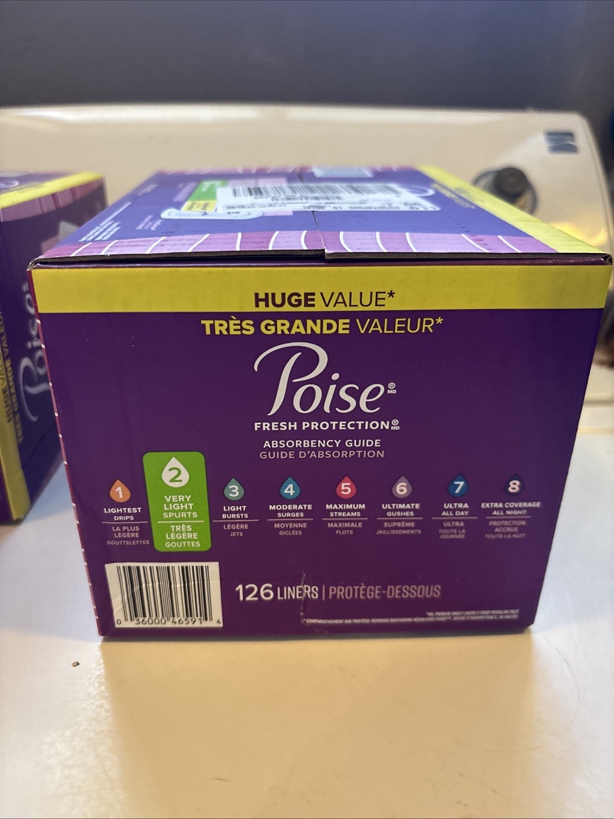 Poise Panty Liners Very Light 126 Ct Unopened Brand new