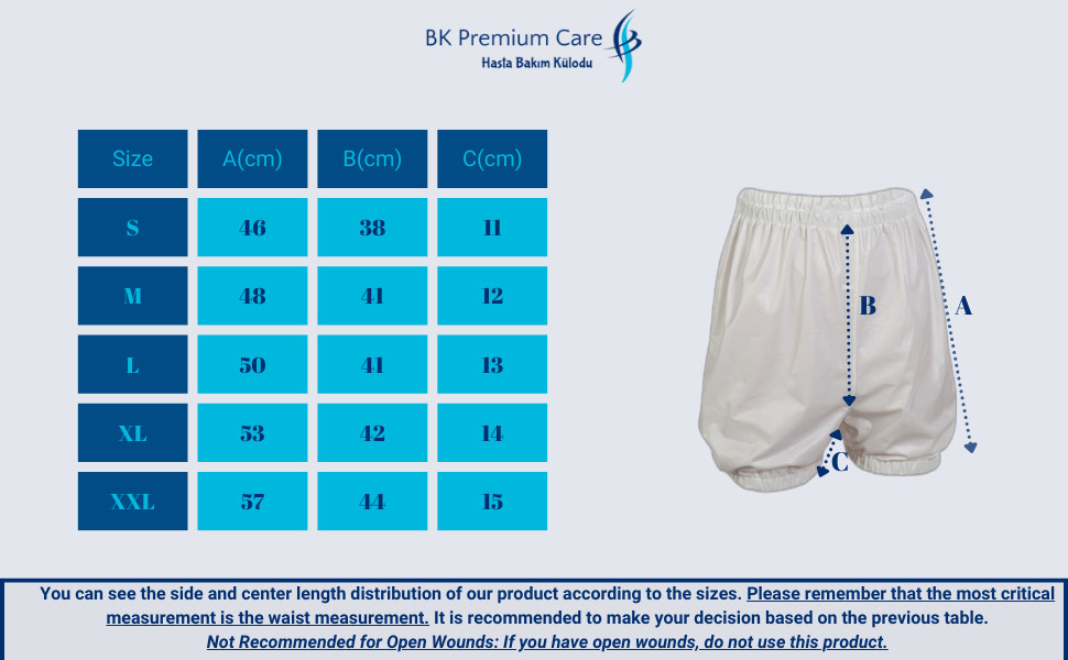 BK Premium Care Unisex Washable Adult Incontinence Briefs – Leakproof Diapers