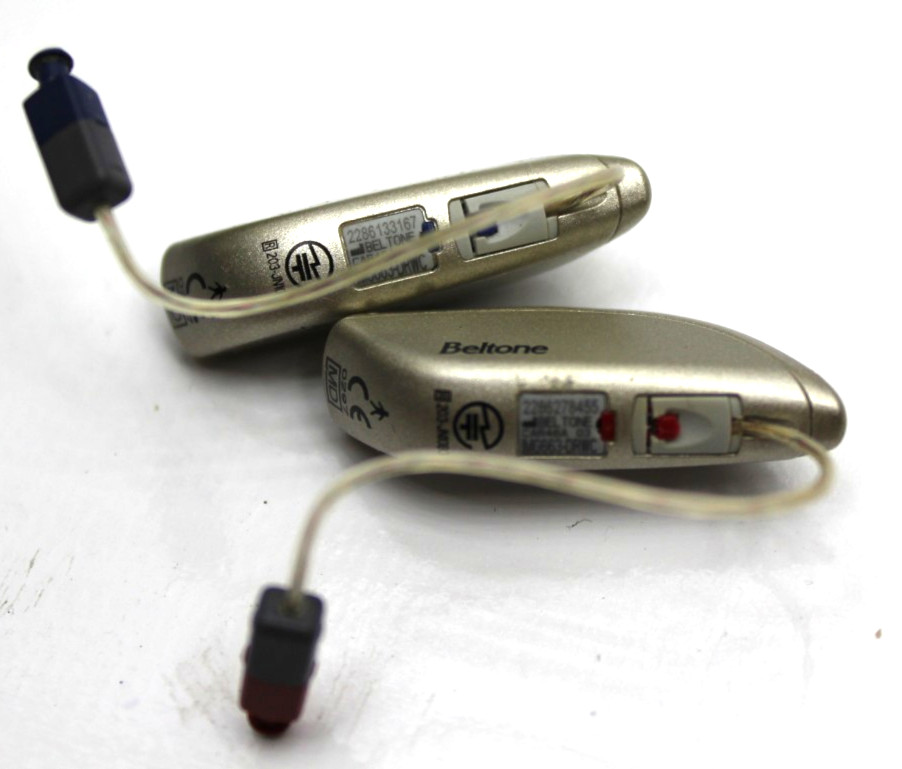 Beltone CAR46A Rechargeable RIE Digital Hearing Aid Bluetooth FCC X26CAR46A