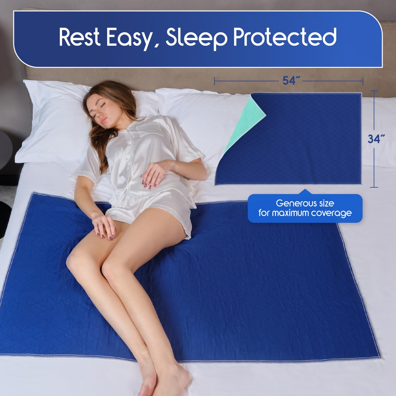 Waterproof Mattress Protector, Dark Colored to Hide Stains, Extra Large 34 x …