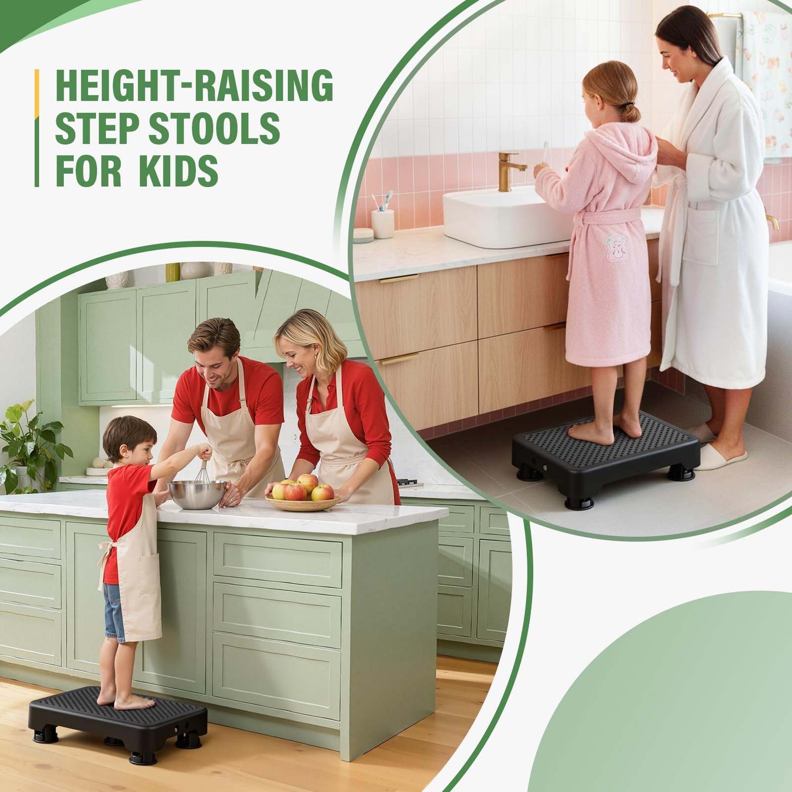 Mobility One Step Stool, Heavy Duty Indoor Outdoor Non-Slip Small Step Platfo…